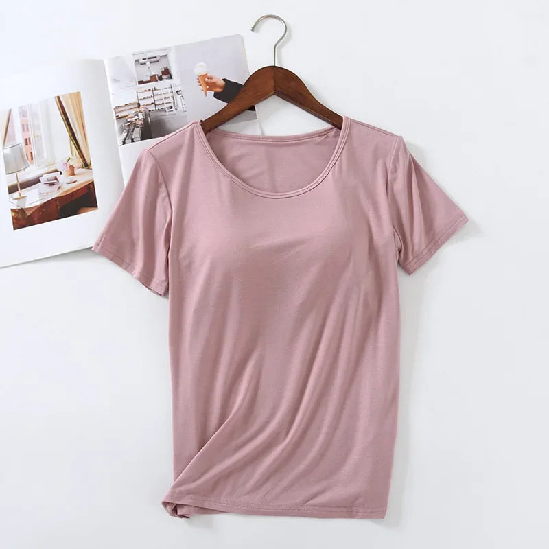 Built-In Bra Comfort Tee