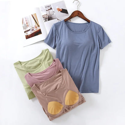 Built-In Bra Comfort Tee