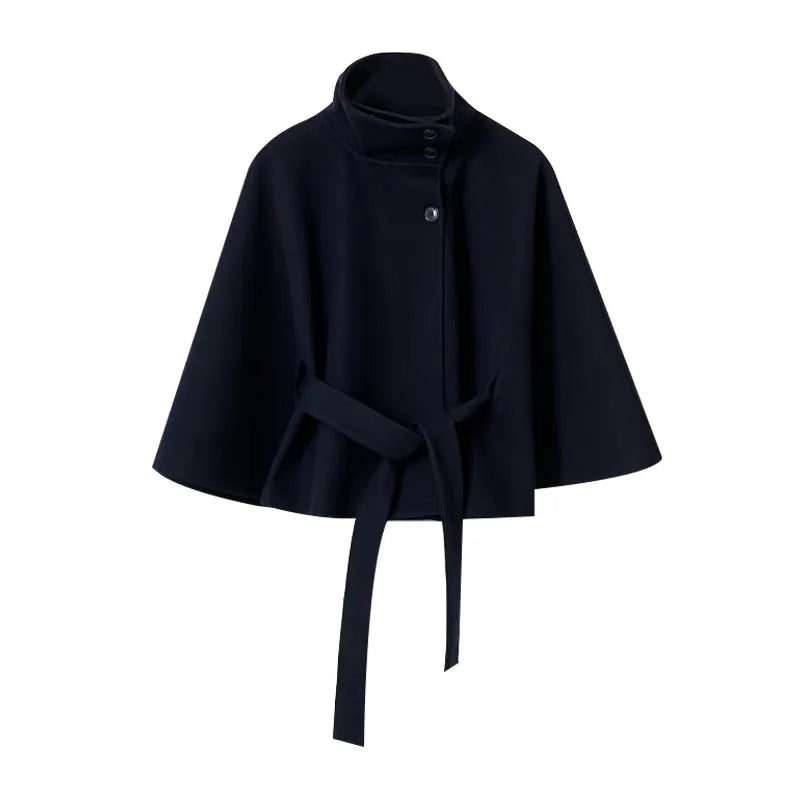 Belt Poncho Coat